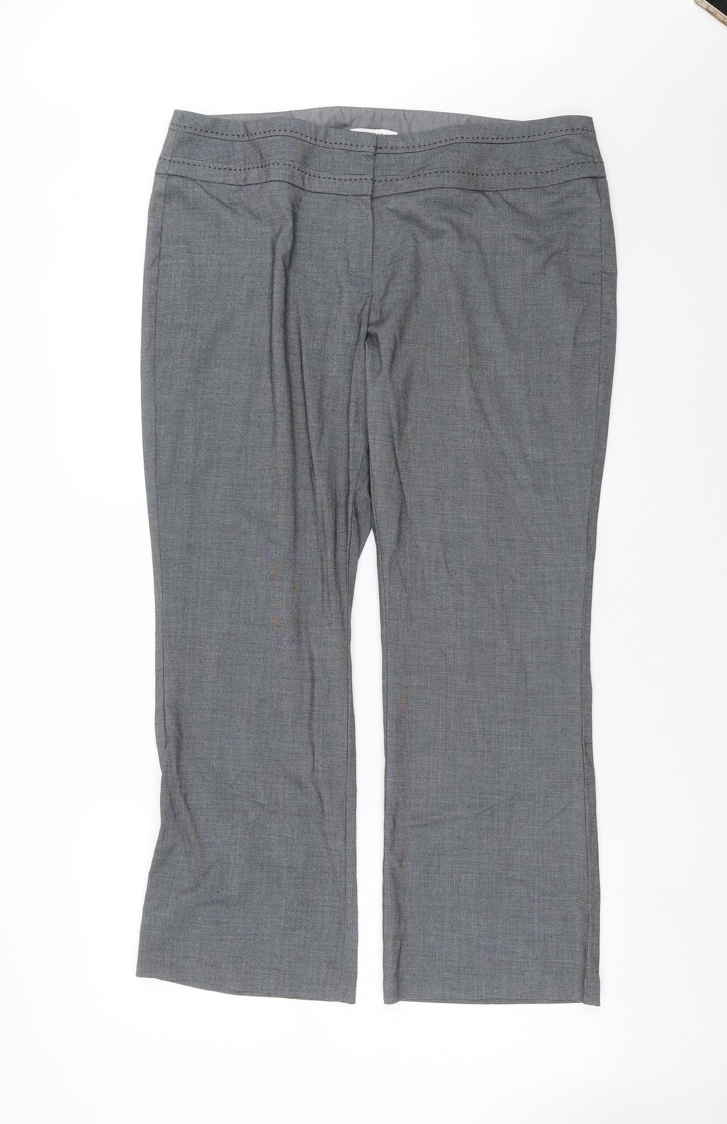 Debenhams Womens Grey   Trousers  Size 16 L27 in