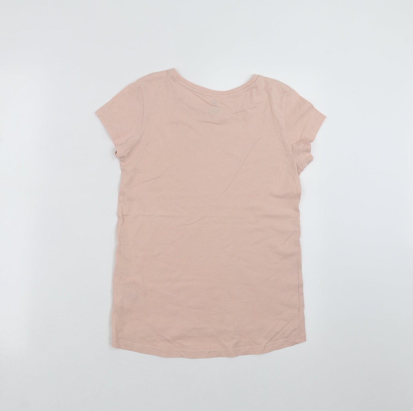 H&M Girls Pink   Basic T-Shirt Size 12 Years