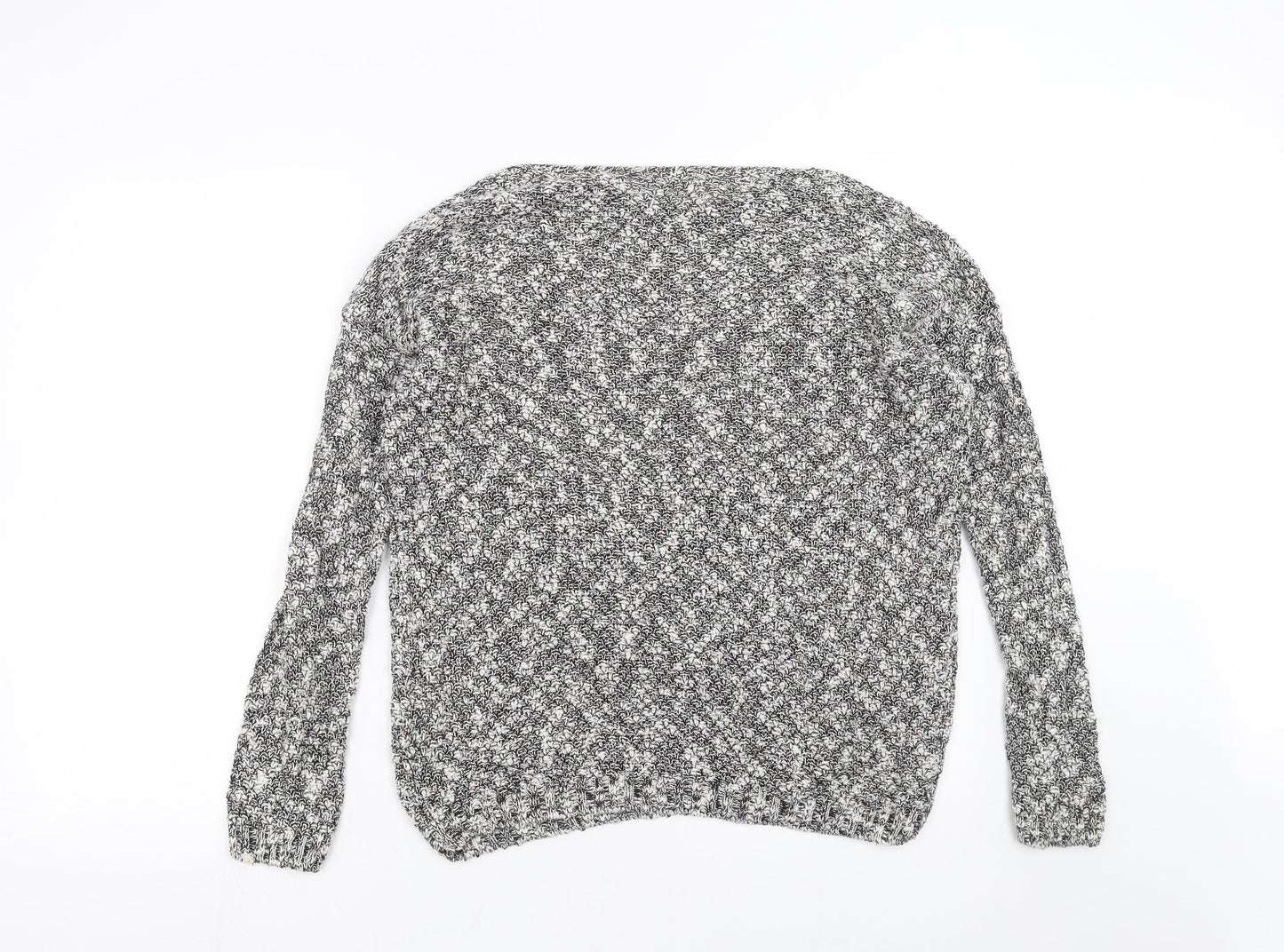 New Look Womens Grey  Knit Pullover Jumper Size S