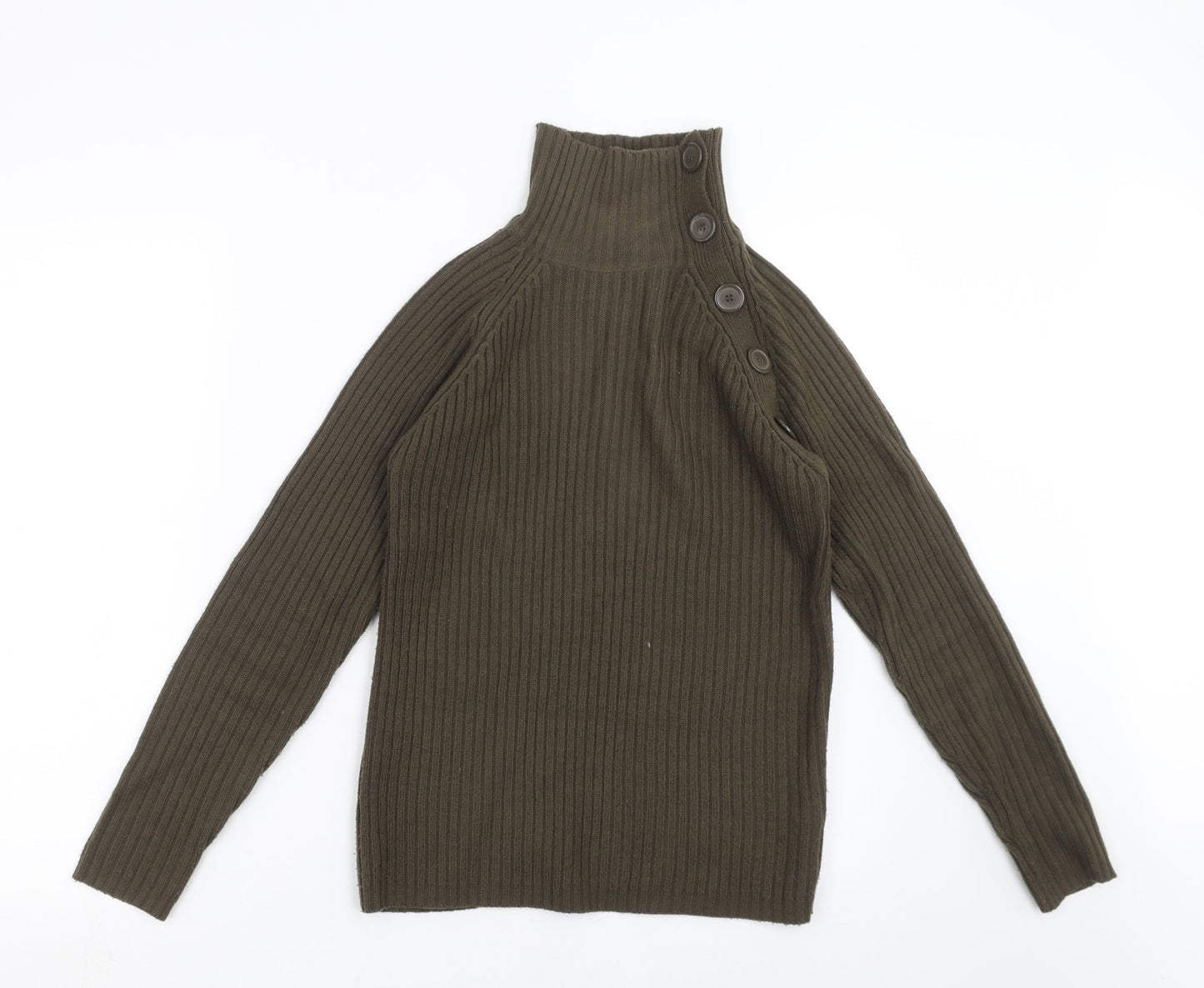 Nouveau Edition Womens Green  Knit Pullover Jumper Size 12