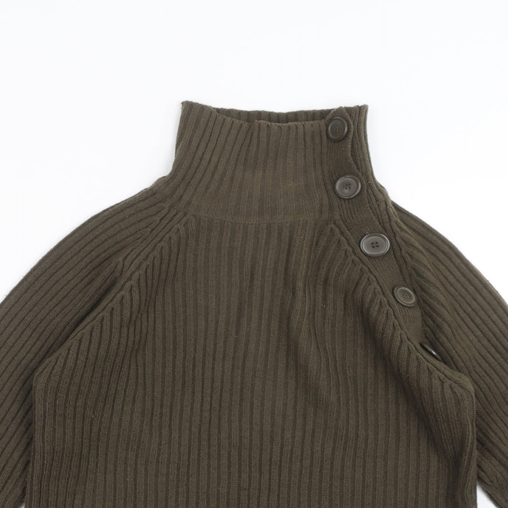 Nouveau Edition Womens Green  Knit Pullover Jumper Size 12