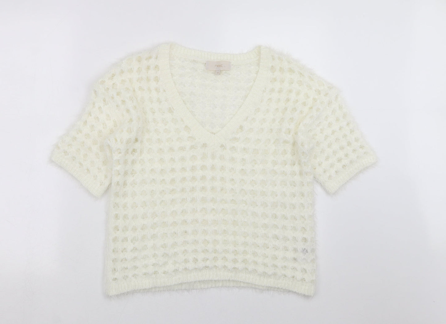 NEXT Womens Ivory  Knit Pullover Jumper Size M