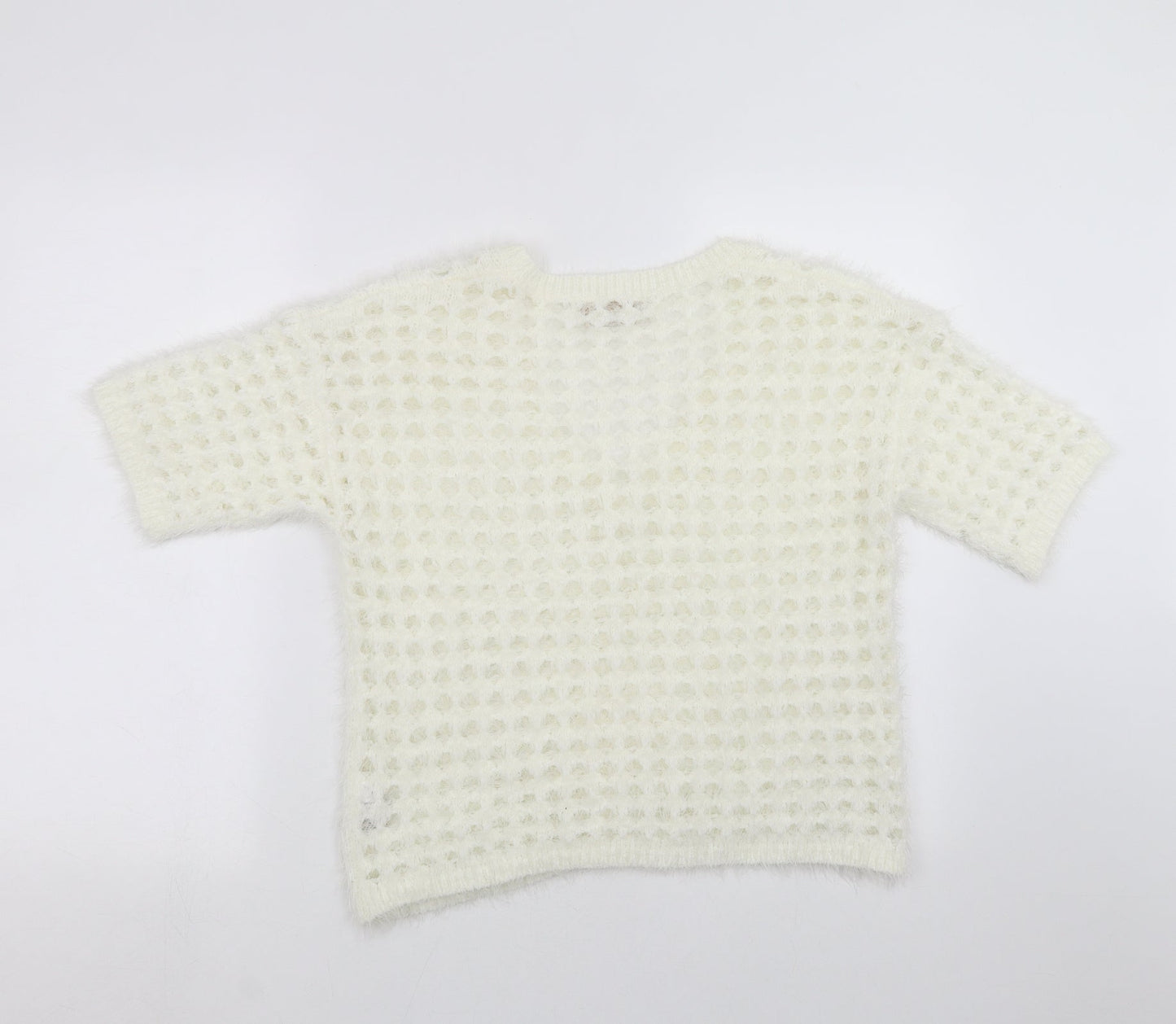 NEXT Womens Ivory  Knit Pullover Jumper Size M