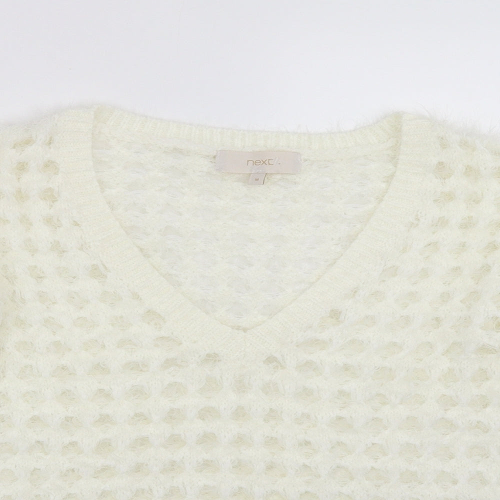 NEXT Womens Ivory  Knit Pullover Jumper Size M