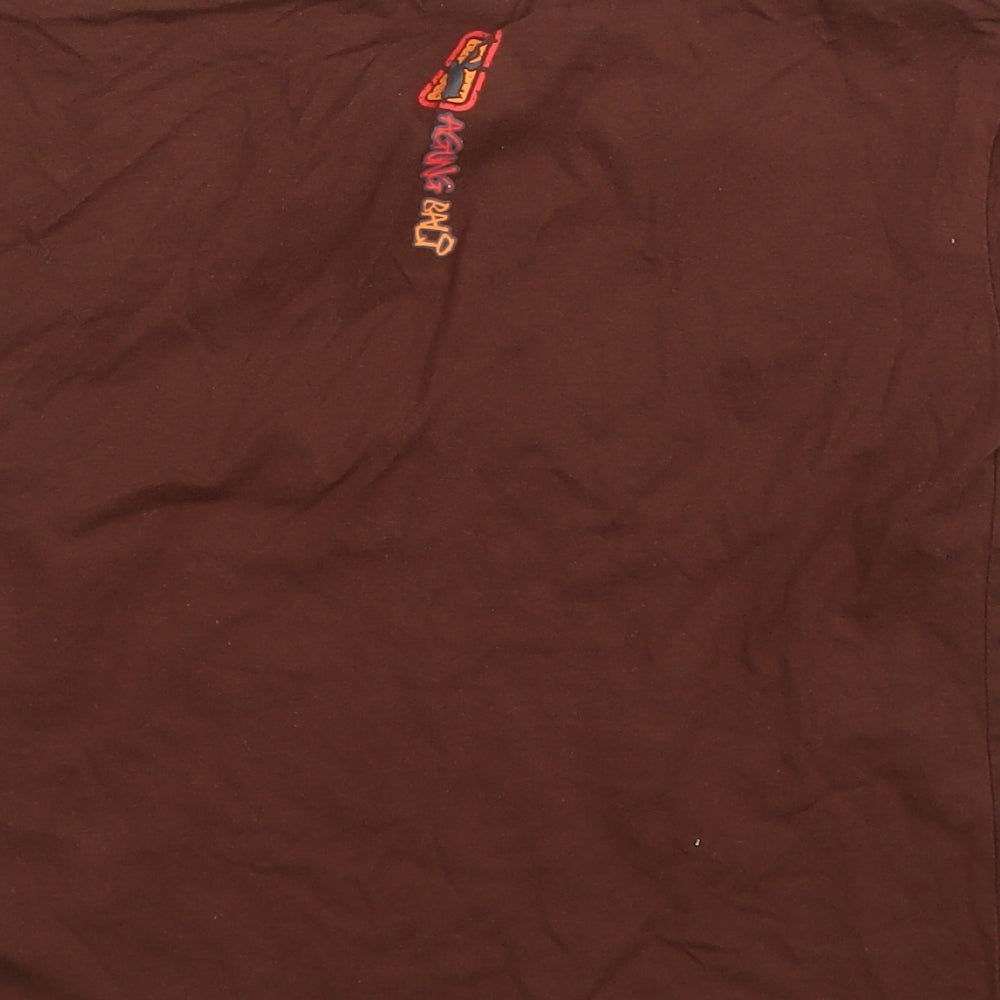 Preworn Boys Brown   Basic T-Shirt Size 5 Years  - Batman