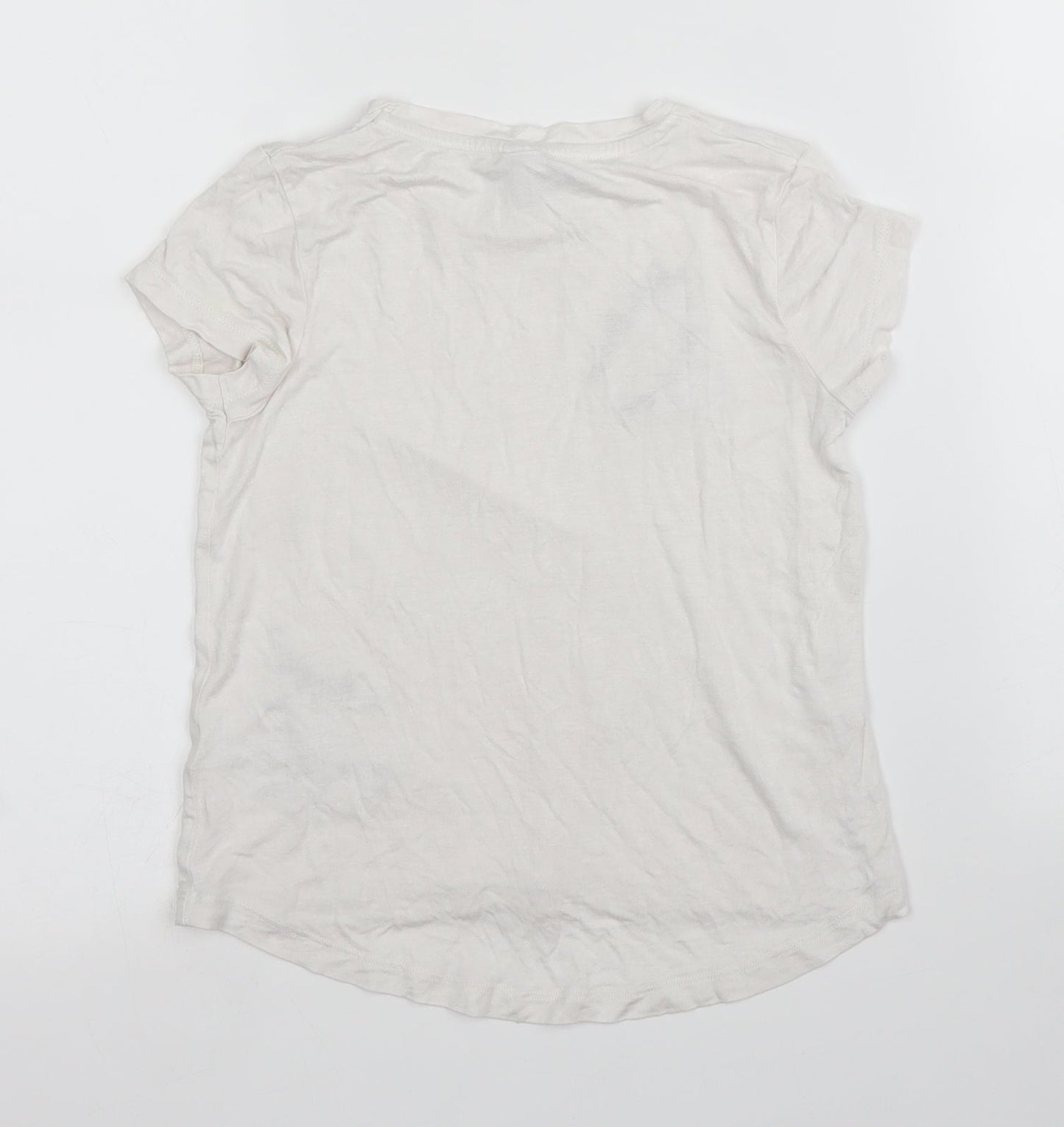 TU Girls White   Basic T-Shirt Size 5 Years