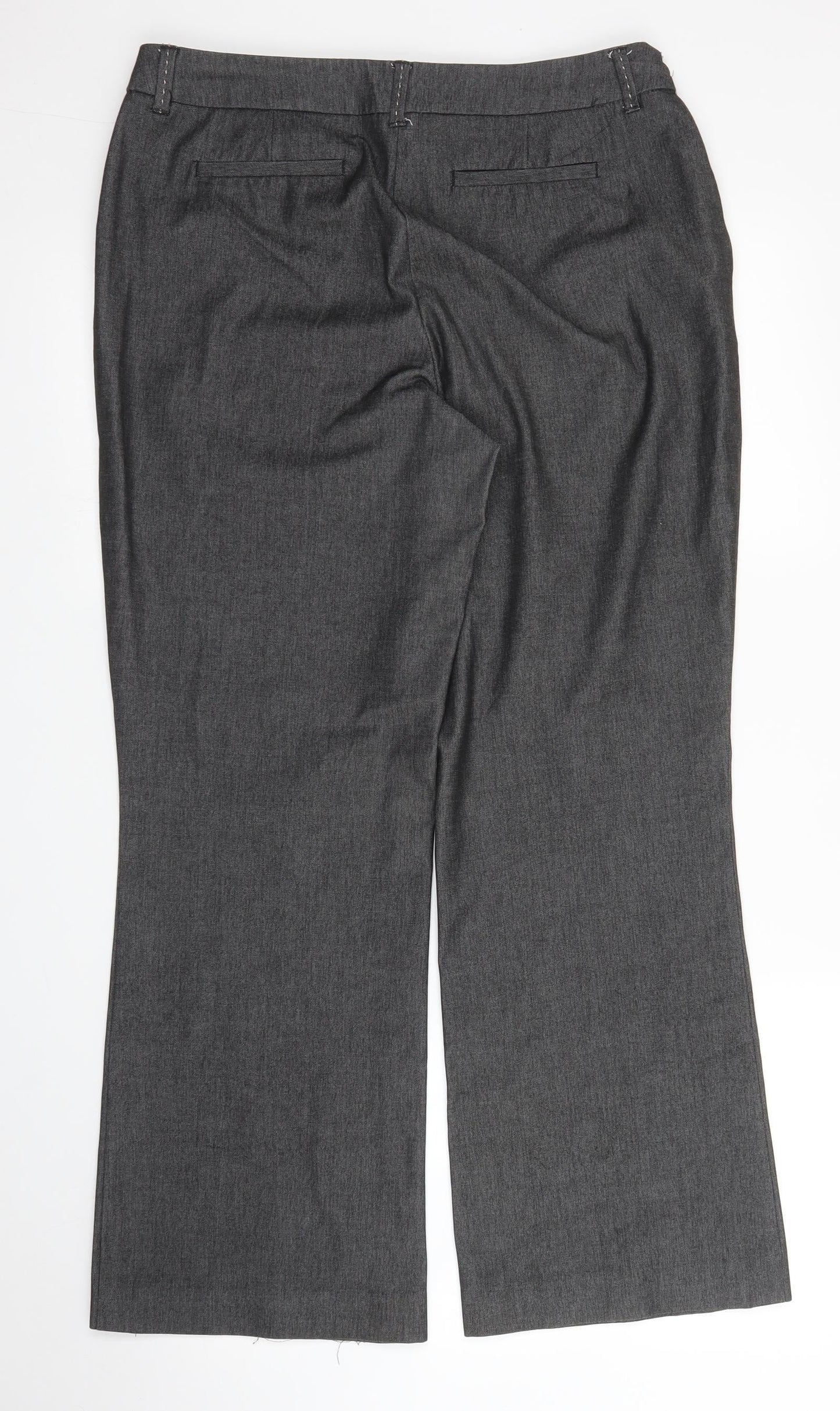 M&S Womens Grey   Trousers  Size 32 in L28 in