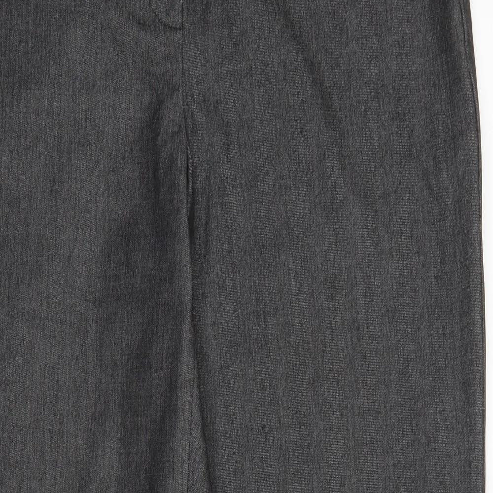 M&S Womens Grey   Trousers  Size 32 in L28 in