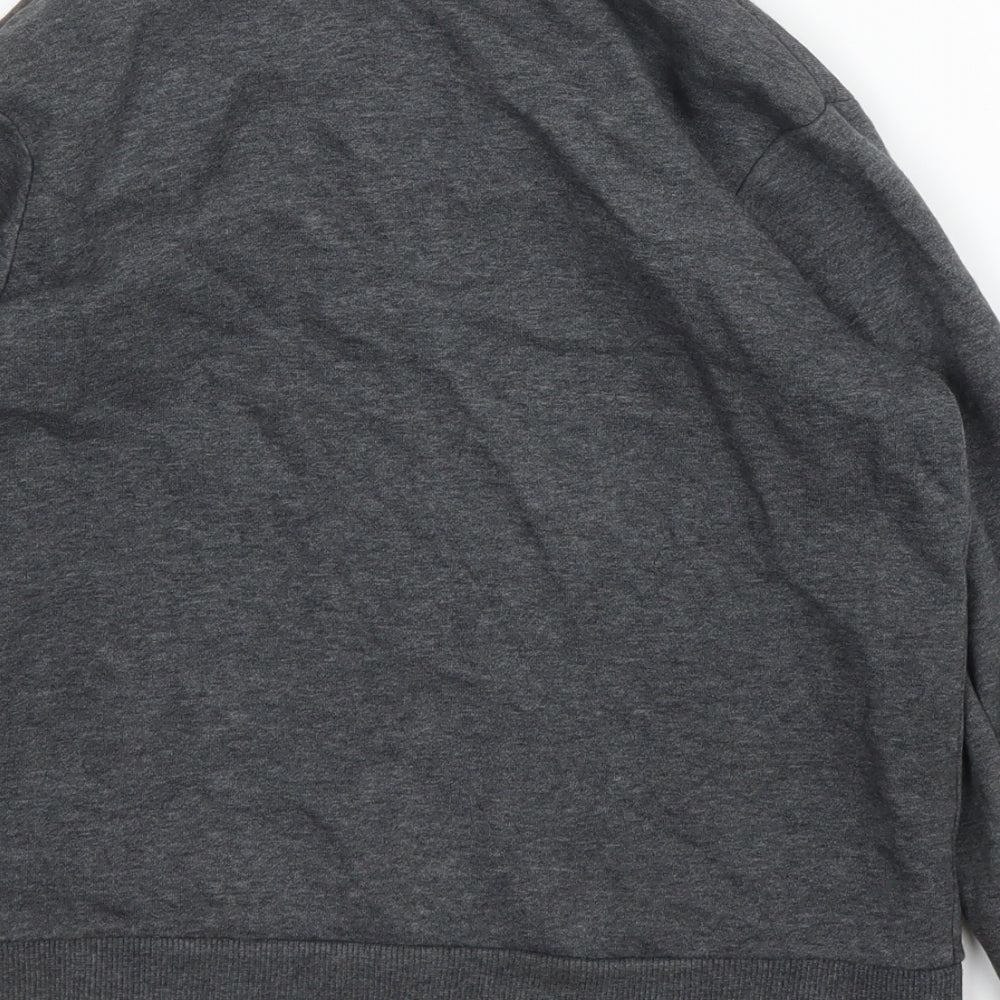 H&M Girls Grey   Full Zip Jumper Size 7 Years