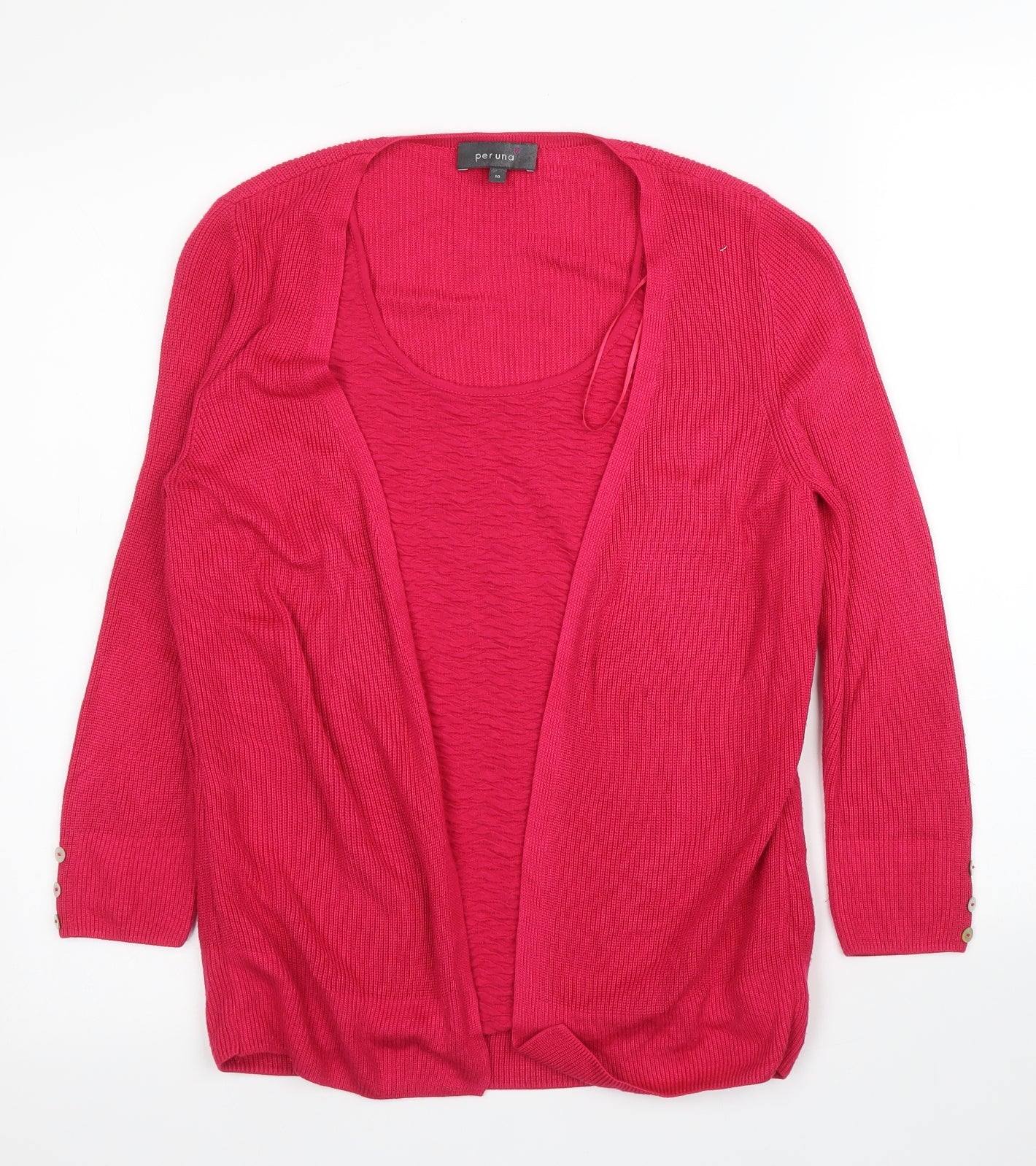 M&S Womens Pink   Cardigan Jumper Size 10