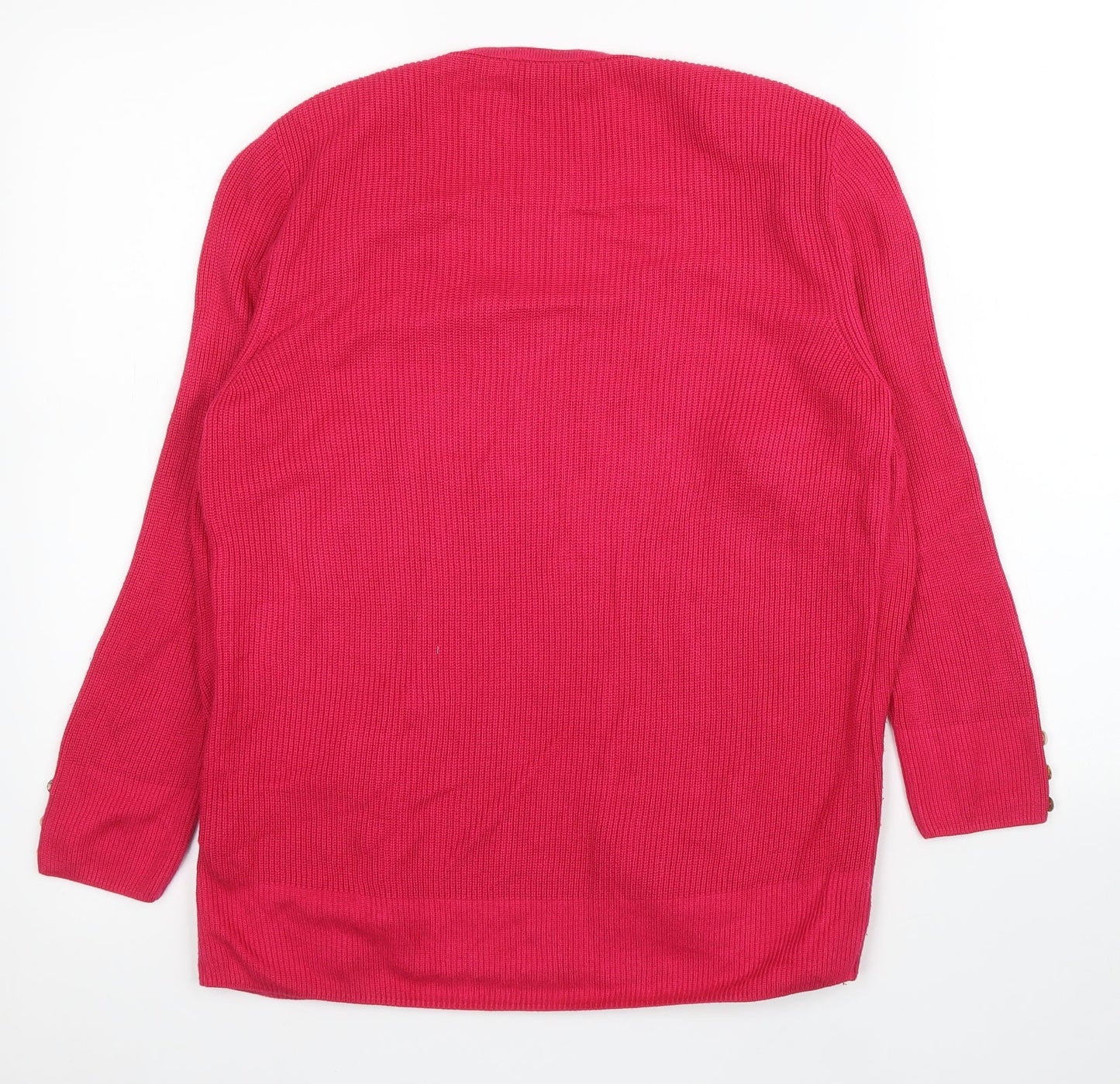 M&S Womens Pink   Cardigan Jumper Size 10