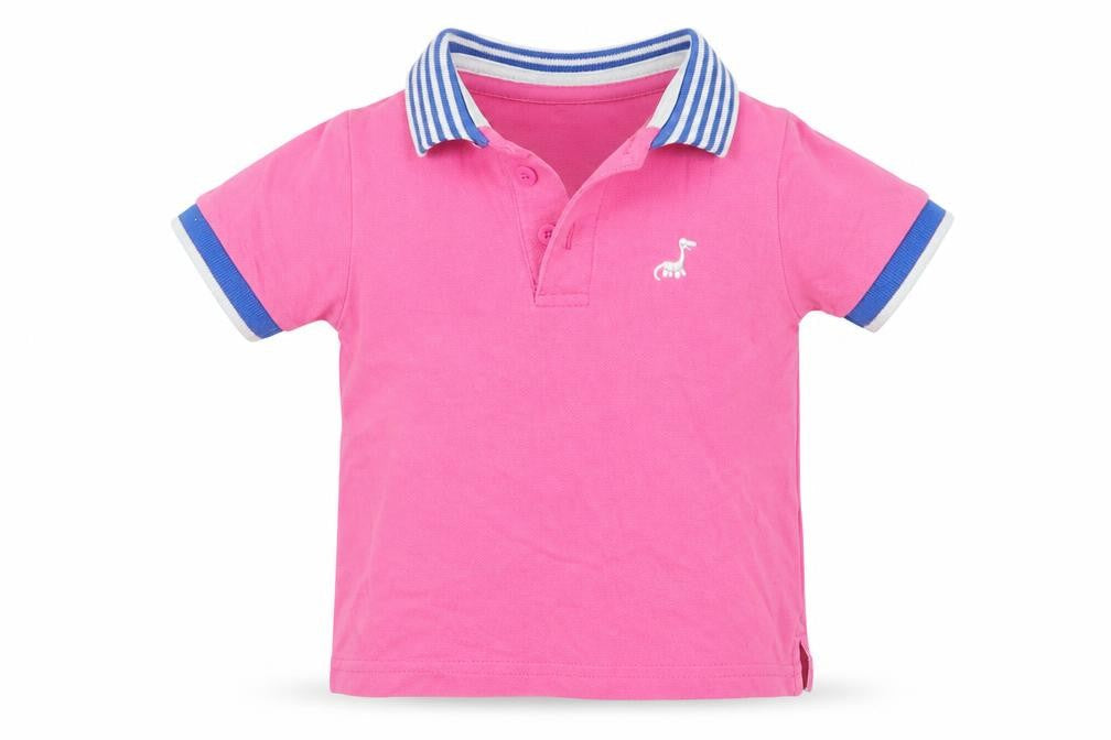 George Boys Pink   Basic Polo Size 12-18 Months