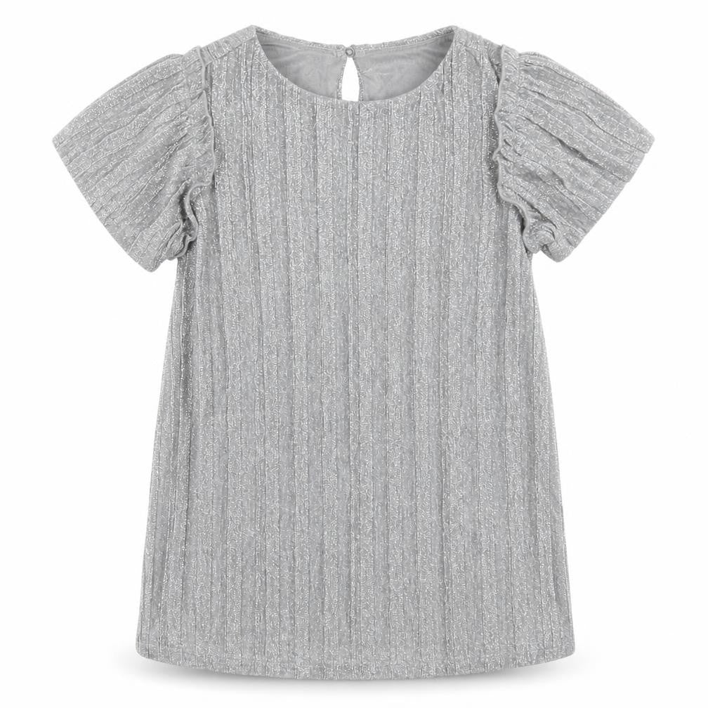 United Colors of Benetton Girls Silver   Basic Blouse Size 2 Years