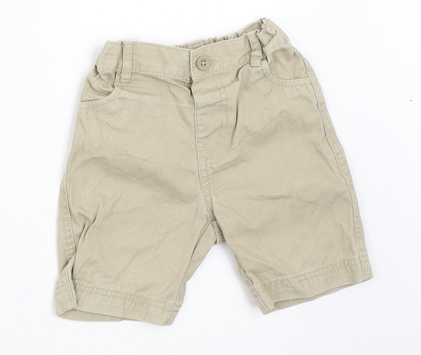 Baby Club Boys Beige   Cropped Trousers Size 12 Months