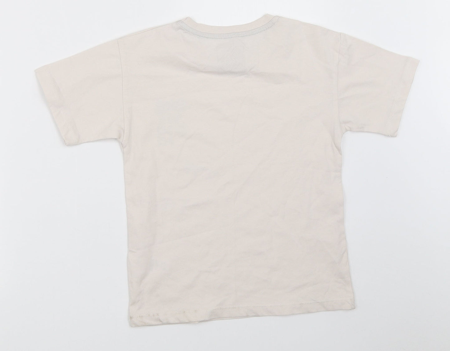 Matalan Boys Ivory   Basic T-Shirt Size 6 Years