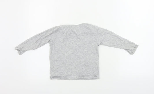 Rebel  Boys Grey   Basic T-Shirt Size 3-4 Years
