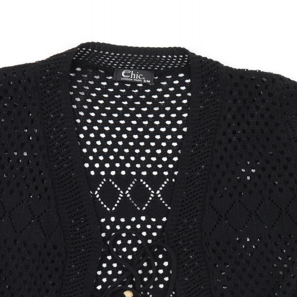 CHIC Womens Black   Cardigan Jumper Size M