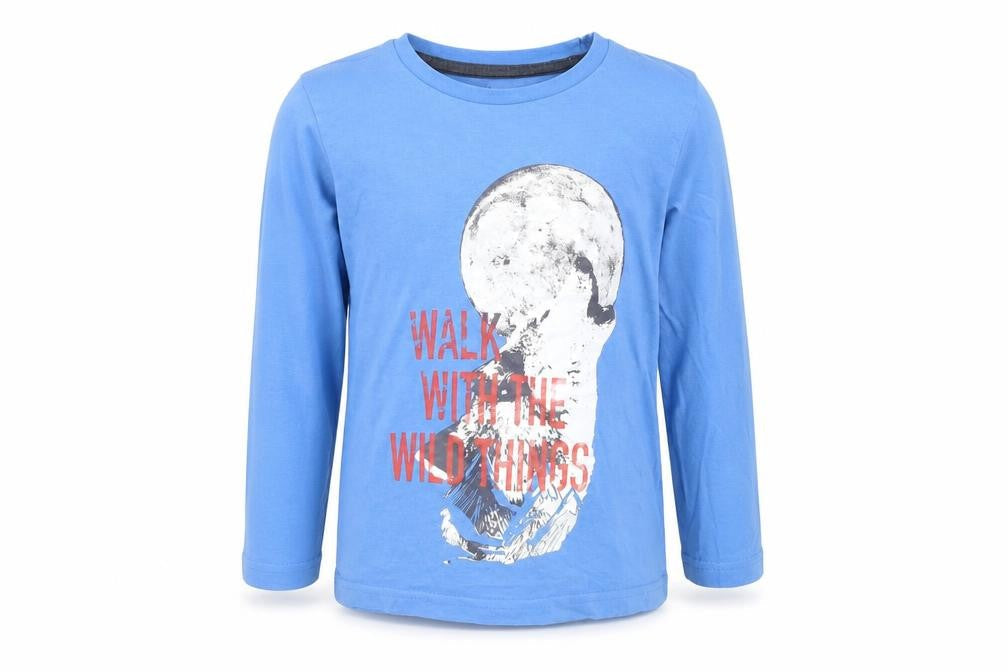 IUPILU Boys Blue   Basic T-Shirt Size 5-6 Years