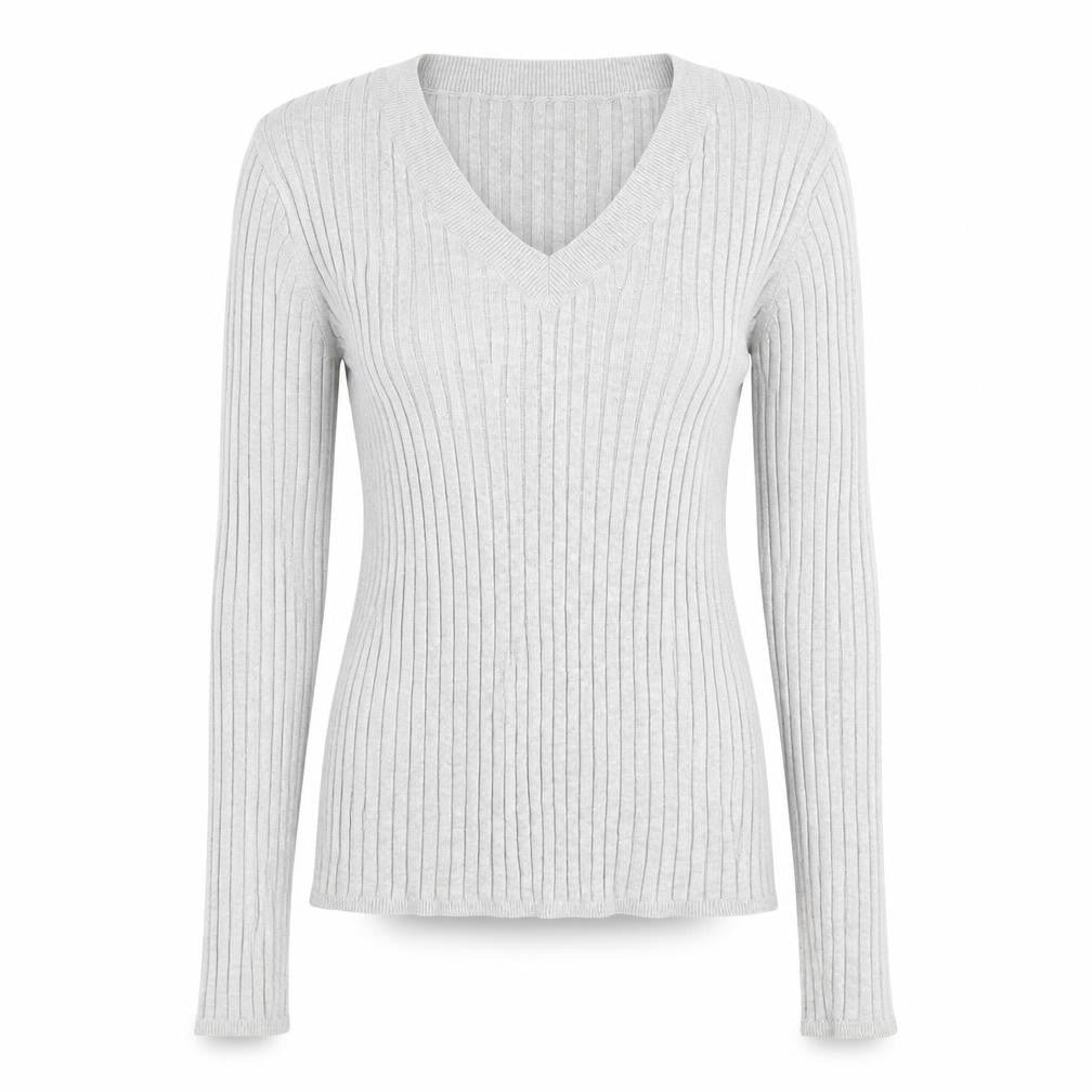 Front view of Atmosphere women’s grey jumper, size UK 10