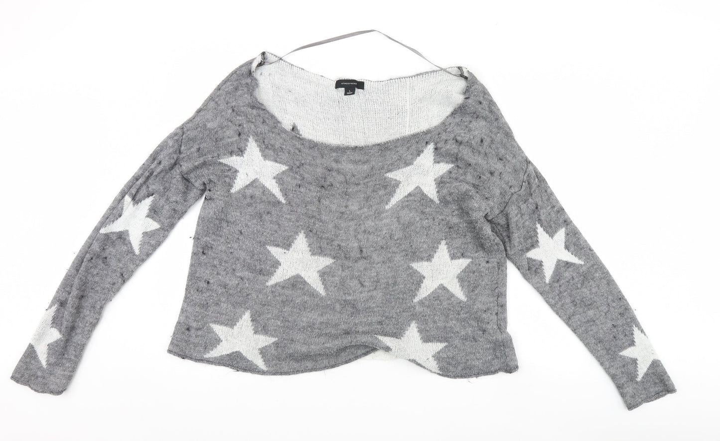 Atmosphere Womens Grey   Pullover Jumper Size L