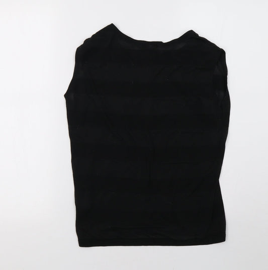 aj fashon Womens Black   Basic T-Shirt Size 8