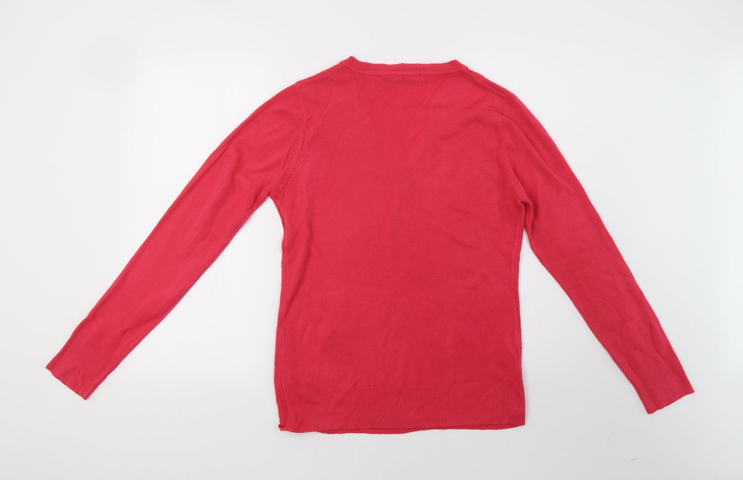 Primark Womens Pink  Knit Pullover Sweatshirt Size 16