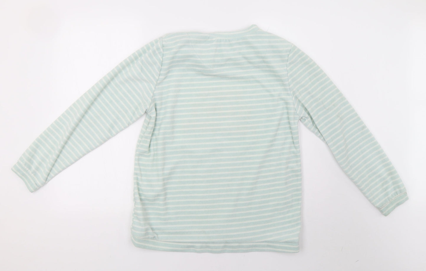 Primark Womens Green Striped   Pyjama Top Size S