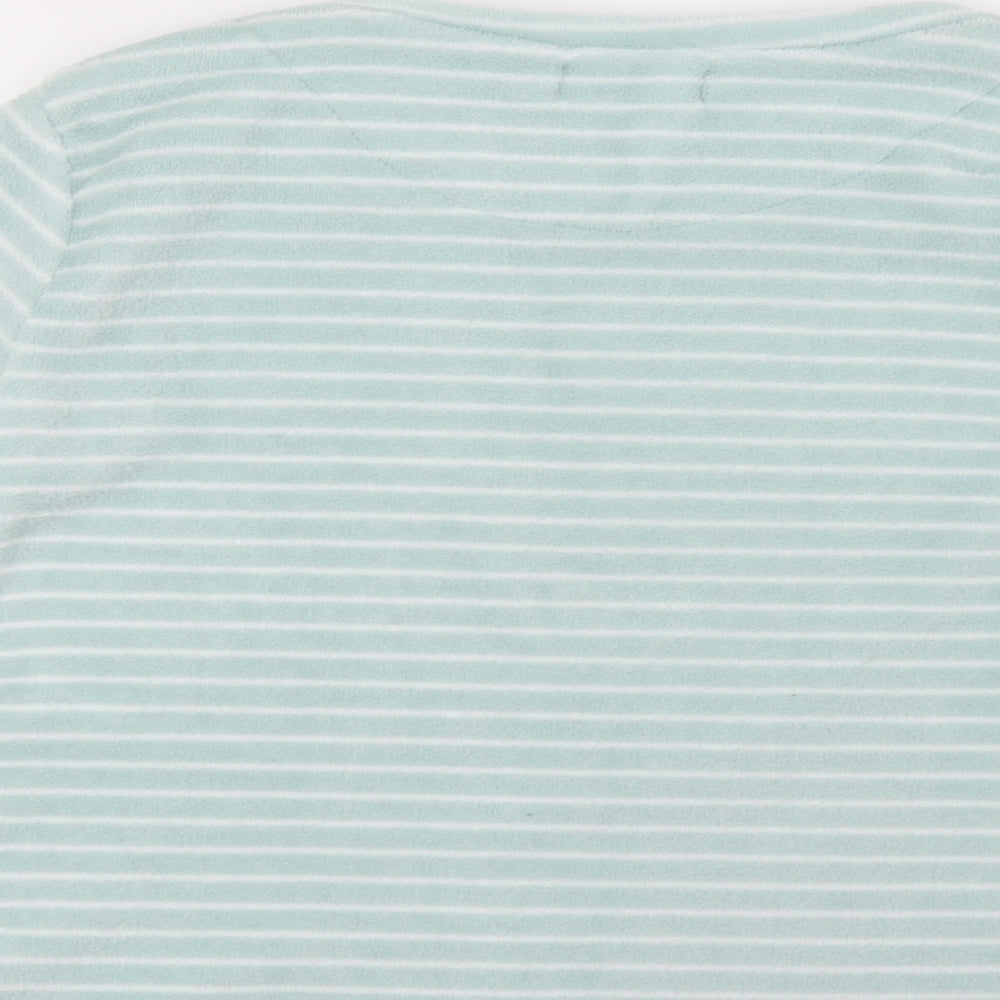 Primark Womens Green Striped   Pyjama Top Size 8
