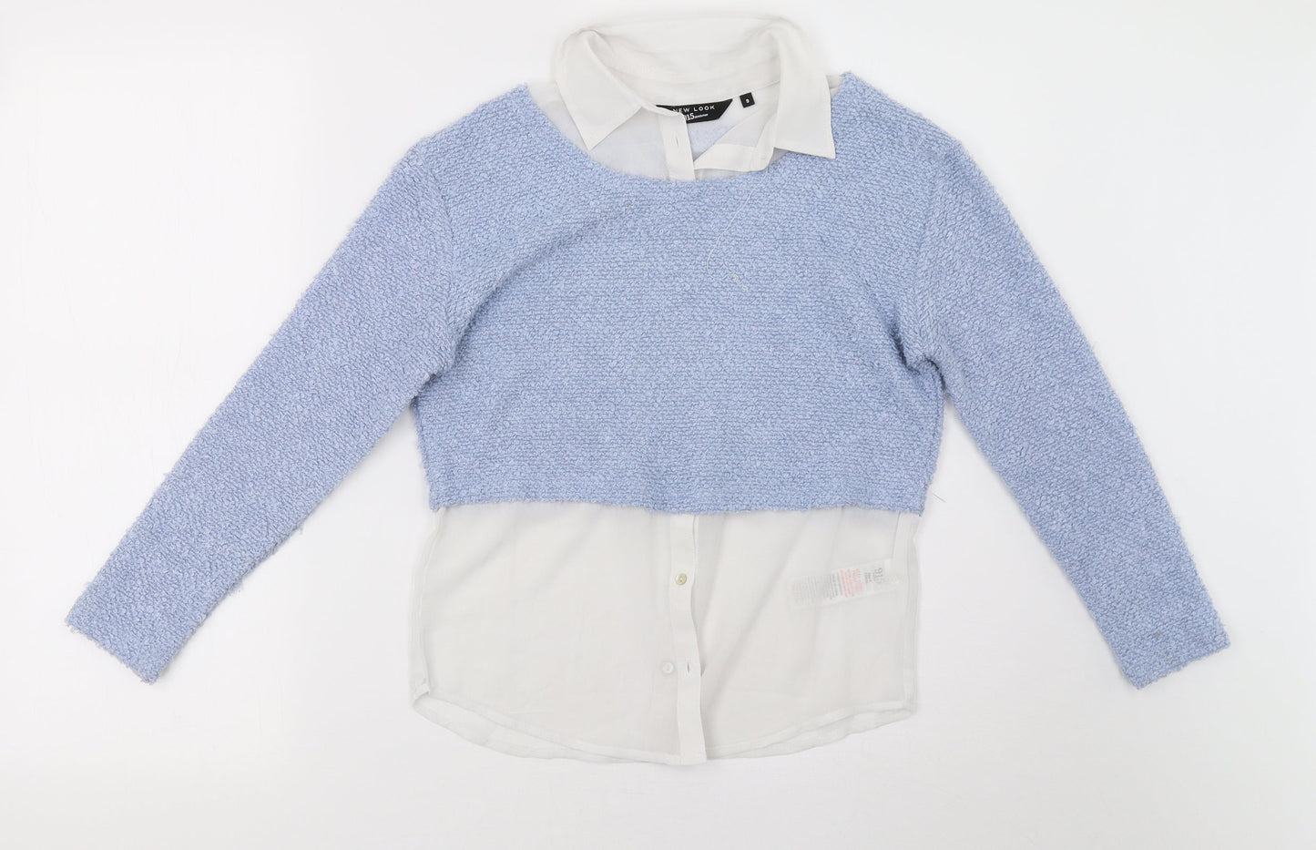 New Look Girls Blue   Pullover Sweatshirt Size 9 Years