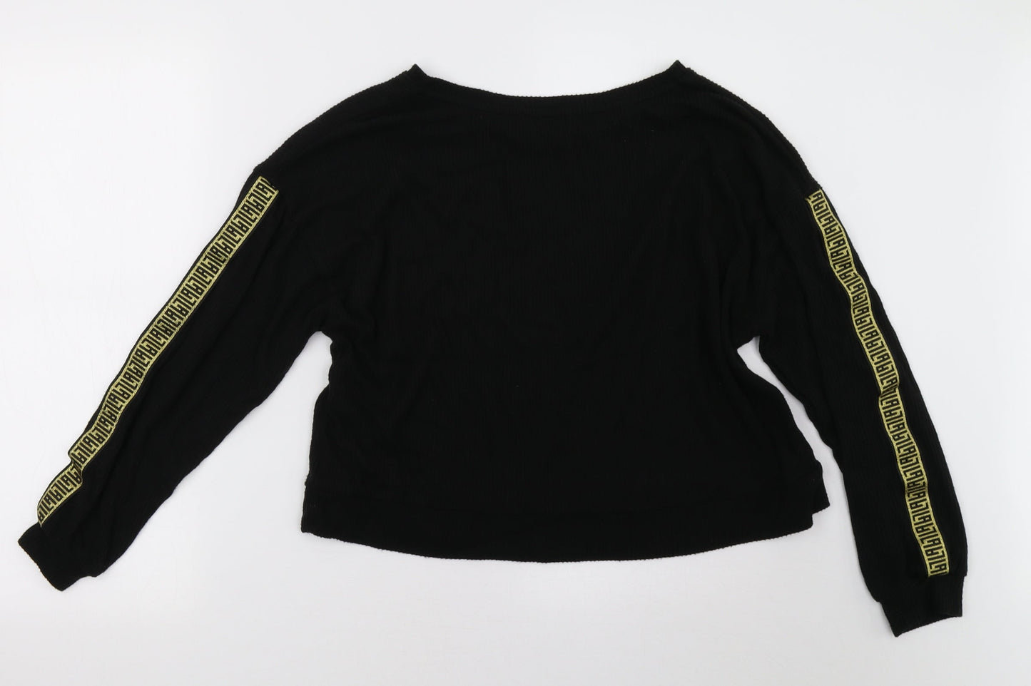 New Look Womens Black   Pullover Sweatshirt Size M