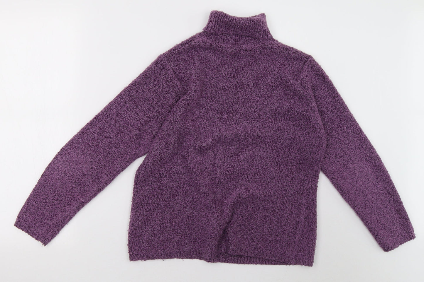 EWM Womens Purple  Knit Pullover Sweatshirt Size M