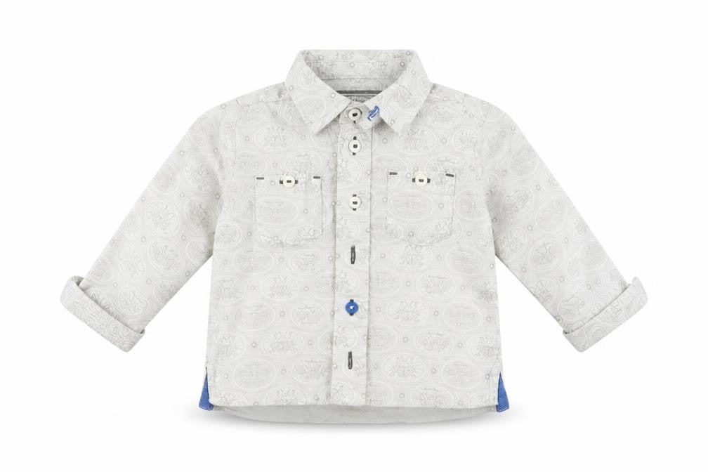 Marks and Spencer Boys Grey   Basic Button-Up Size 12 Months