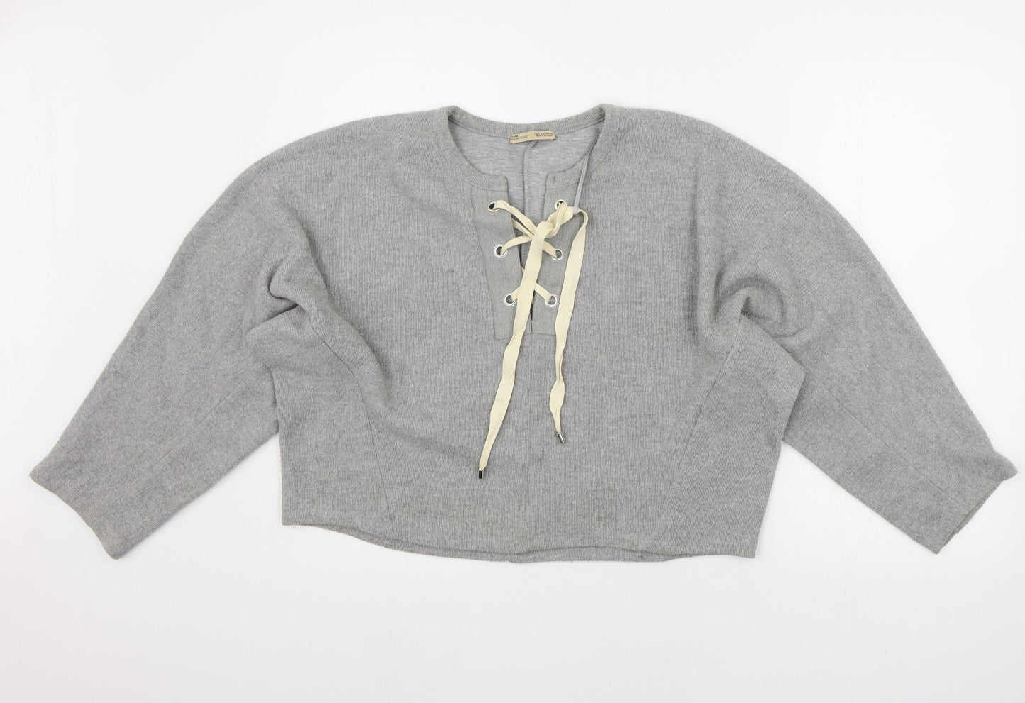 Zara Womens Grey   Pullover Jumper Size S