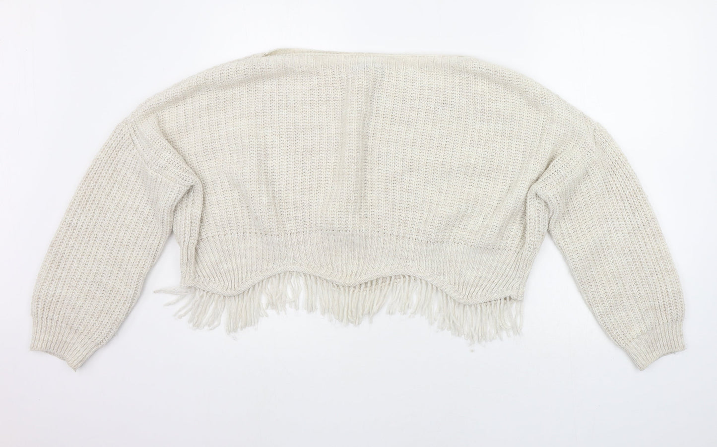 Quiz Womens White   Pullover Jumper Size M
