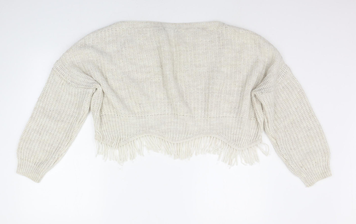 Quiz Womens White   Pullover Jumper Size M