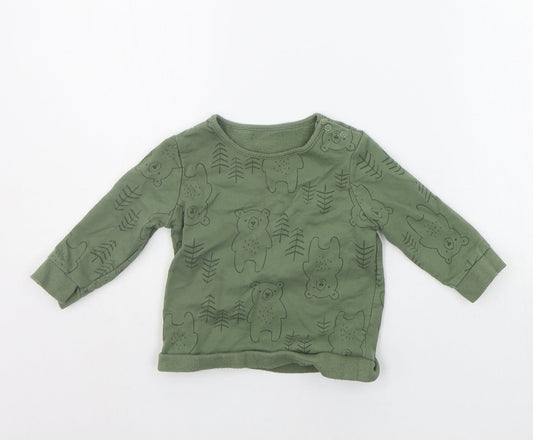 George Baby Green   Pullover Jumper Size 6-9 Months