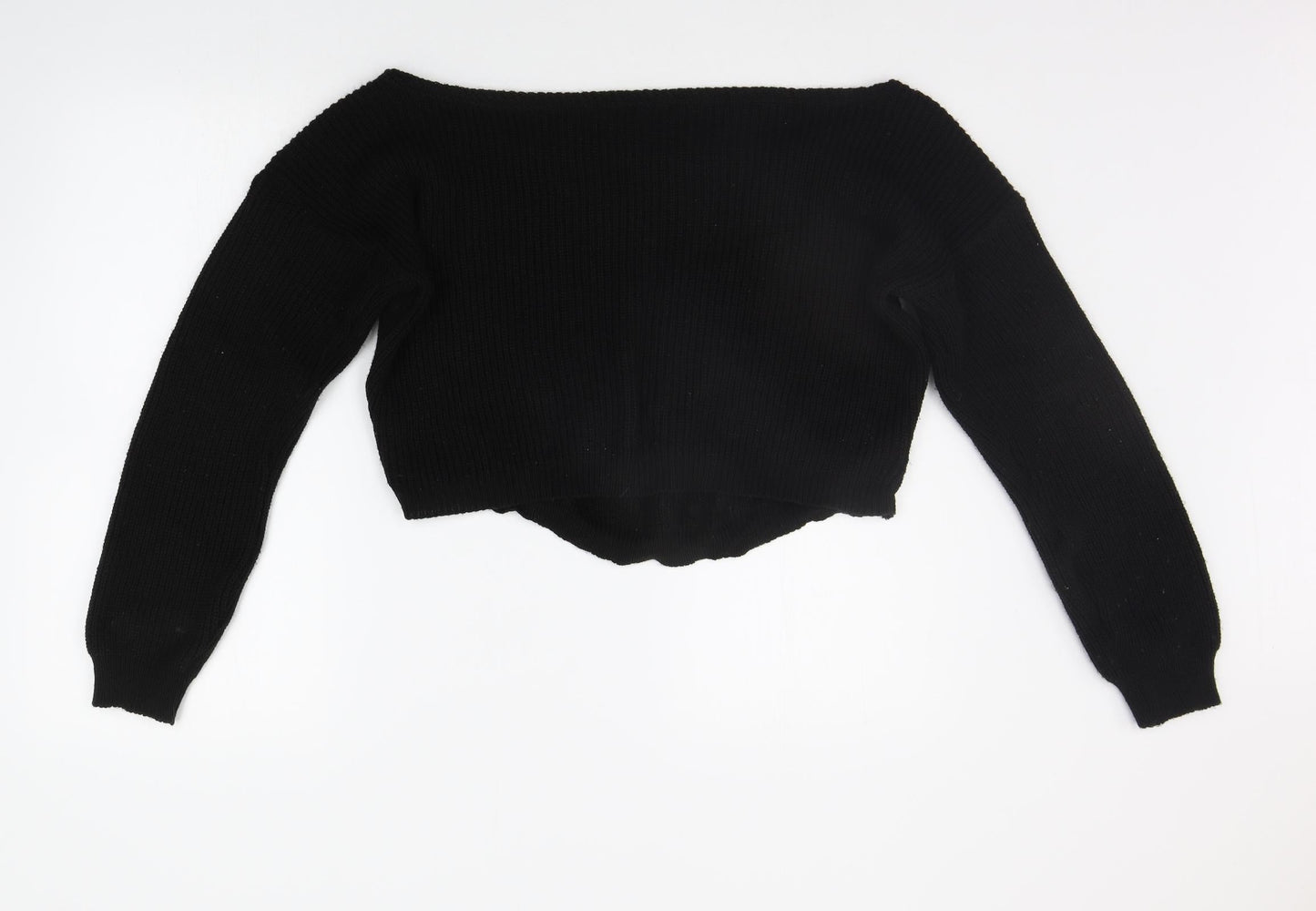 PRETTYLITTLETHING Womens Black   Pullover Jumper Size M
