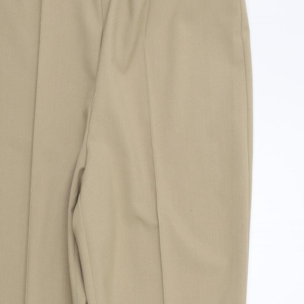 BM Womens Beige   Trousers  Size 16 L25 in