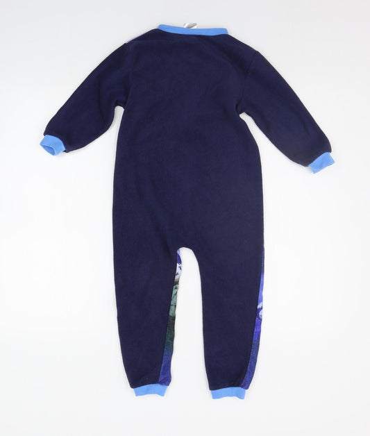 Lucasfilm Girls Blue Geometric  Jumpsuit One-Piece Size 3-4 Years
