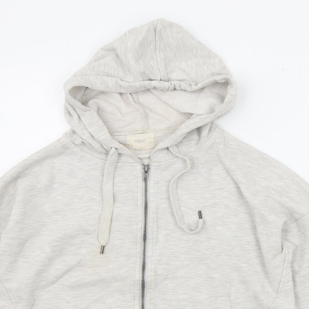 NEXT Womens White   Full Zip Jumper Size 12