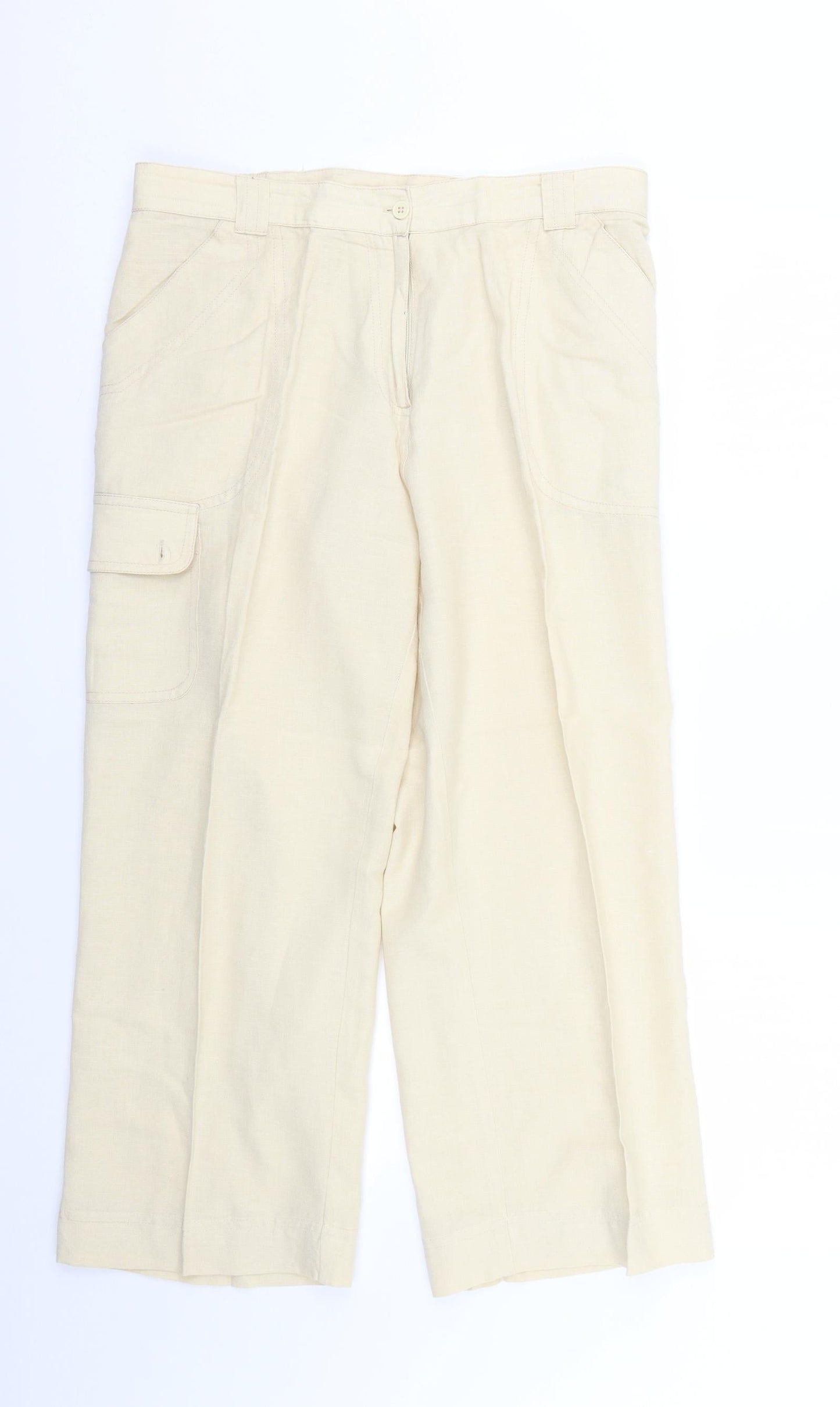 casual comfort Womens Beige   Trousers  Size 14 L25 in