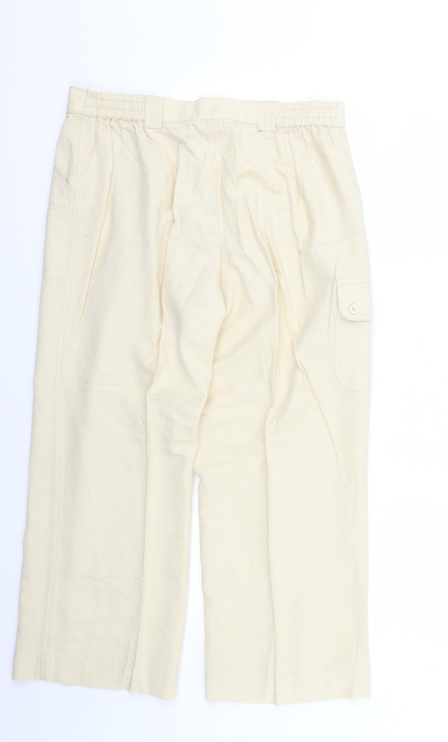 casual comfort Womens Beige   Trousers  Size 14 L25 in