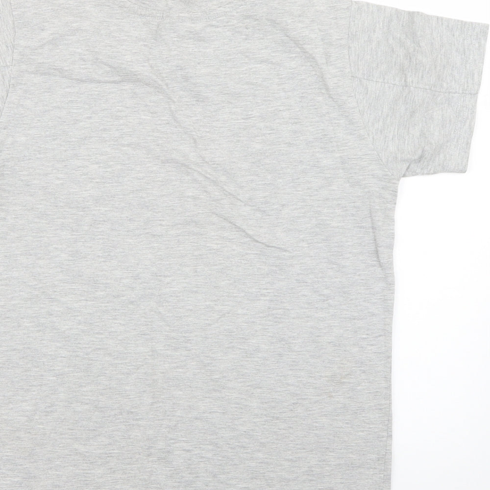 Preworn Boys Grey   Basic T-Shirt Size 10-11 Years