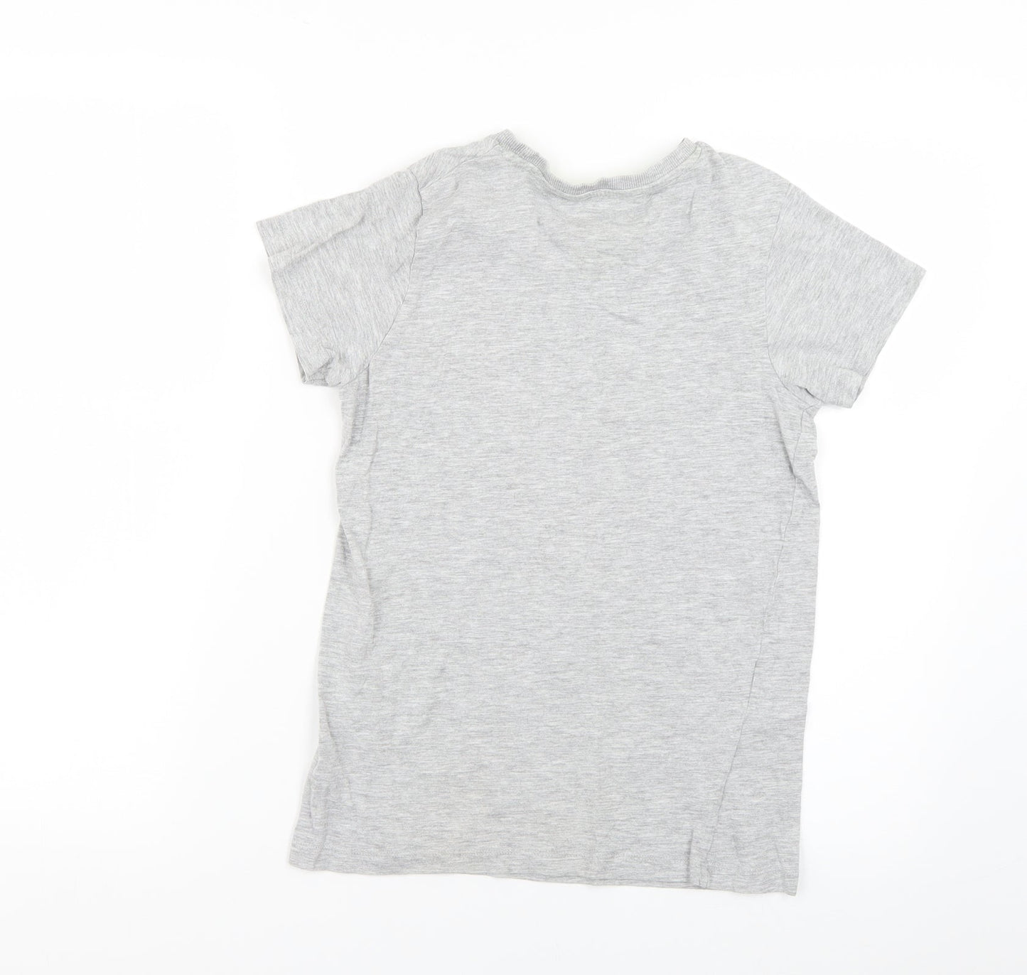 Matalan Boys Grey Geometric  Basic T-Shirt Size 10 Years