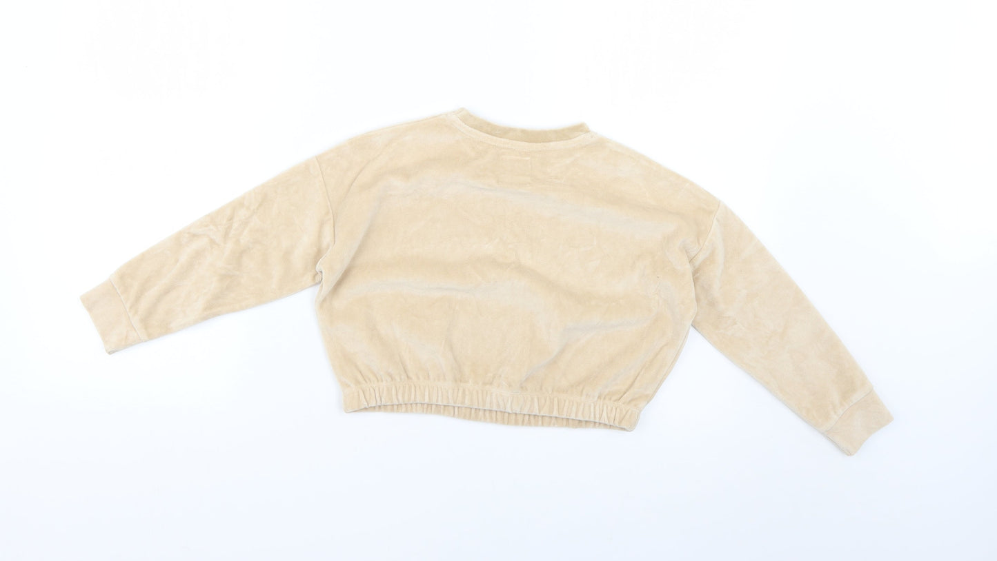 George Girls Beige   Pullover Jumper Size 4-5 Years