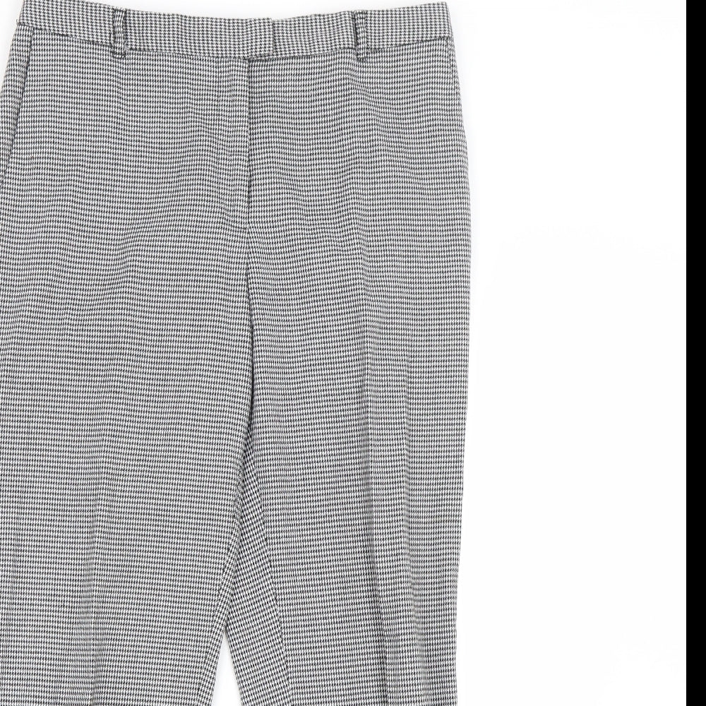 Papaya Womens Multicoloured Houndstooth  Trousers  Size 12 L25 in