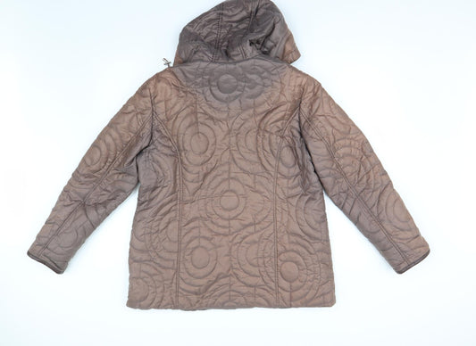 Finesse Womens Brown   Jacket  Size 14  - Metallic Look