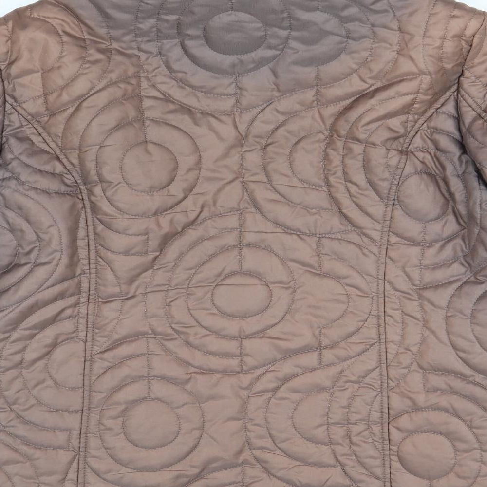 Finesse Womens Brown   Jacket  Size 14  - Metallic Look