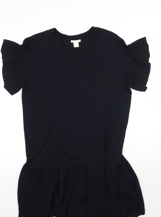 H&M Womens Black   Basic Blouse Size S