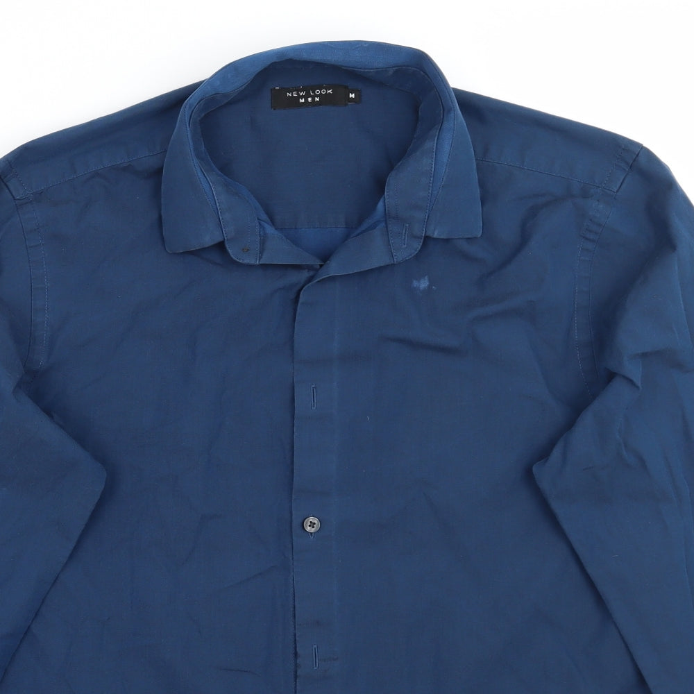 Newlook Mens Blue    Button-Up Size M